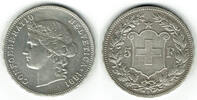 Schweiz 5 Franken Schweiz 1891 B, 5 Franken Kursmünze, Helvetia n. rechts / Wappen siehe Scan! -