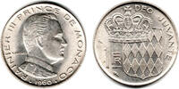 Monaco 1 Franc Monaco 1 Franc 1960, Rainier III. Prinz von Monaco, siehe Scan -