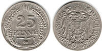 Deutsches Kaiserreich 25 Pfennig Kaiserreich, Kursmünze 25 Pfennig, 1909 G, Erhaltung siehe Scan! -