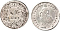 Schweiz 1/2 Franken Switzerland, silver coin, 1/2 Franken 1904, like scan -