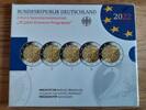 Deutschland 5 x 2 Euro 2-Euro-Gedenkmünzenset Prägestätten A-J, 35 Jahre Erasamus-Programm -