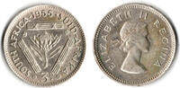Südafrika 3 Pence South africa, 3 Pence silver, elisabeth, like scan -