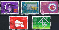 Schweiz 5 Werte (20C - 110C) Schweiz 1982 5 Marken Jahresereignisse -