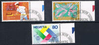 Schweiz 3 Werte (50 C - 80 C) Schweiz 1985, 3 Marken Jahresereignisse -