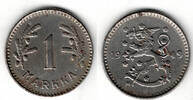 Finnland 1 Markka Finland, 1949, 1 Markka, like scan! -