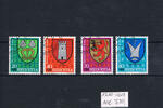 Schweiz 4 Werte (20 C - 80 C) Schweiz 1981 4 Marken Pro Juventute: Gemeindewappen -