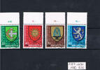Schweiz 4 Werte (20 C - 80 C) Schweiz 1980 4 Marken Pro Juventute: Gemeindewappen -