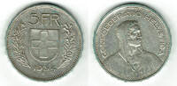 Schweiz 5 Franken Switzerland, silver coin, 5 Franken 1954, like scan -