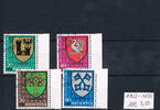 Schweiz 4 Werte (20 C - 80 C) Schweiz 1978 4 Marken Pro Juventute: Gemeindewappen -