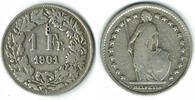 Schweiz 1 Franken Switzerland, silver coin, 1 Franken, like scan -