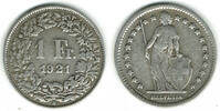Schweiz 1 Franken Switzerland, silver coin, 1 Franken, like scan -
