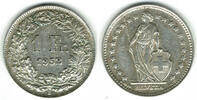 Schweiz 1 Franken Switzerland, silver coin, 1 Franken, like scan -