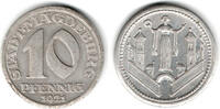 Notmünzen / Notgeld Magdeburg 10 Pfennig Stadt Magdeburg 10 Pfennig, Kleingeldersatz (Notgeld) -