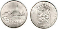 Tschechoslowakei 50 Kronen czechoslovakia silver coin "cesky krumlov city view" 50 Korun -