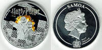 Samoa Half Dollar Samoa, Half Dollar, Harry Potter - Remus + Nymphadora, silver plated, coloured -