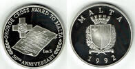 Malta 5 Lira Malta 1992, 5 Lira "50th anniversary George Cross Award" -