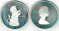 Turks und Caicos Inseln 25 Crowns turks and caicos islands, silver jubilee queen elisabeth II. - Unicorn -