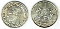 Belgien 50 Francs 1958 belgium (belgique), king baudouin, silver coin, l... 10.39 £ Tax included +  8.57 £ shipping