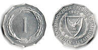 Zypern 1 Mils cyprus, 1 mils 1963 -