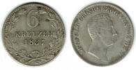 Baden 6 Kreuzer 1837 Baden, Großherzog Friedrich I., Kursmünze 6 Kreuzer... 21.69 £ Tax included +  8.59 £ shipping