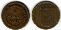 Altdeutschland - Baden-Durlach 1 Kreuzer Baden-Durlach, 1 Kreuzer 1808, Karl Friedrich -