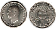 Griechenland 1 Drachme Greece, 1 drachma 1965 -