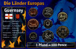 Guernsey 3,88 Pfund Guernsey, coin set, 1 penny - 2 pounds (8 coins) -
