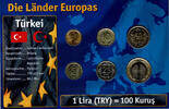 Türkei 1,91 Lira türkiye, coin set, 1 kurus - 1 lira (6 coins) -