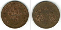 Baden 1 Kreuzer Baden, Friedrich I., Kursmünze 1 Kreuzer Friedensfeier 1871 -