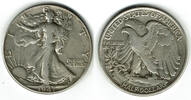 USA 1/2 Dollar (Halber Dollar) Walking Liberty Half Dollar 1947 -