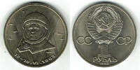 Russland 1 Rubel 1983 sovjet union, 1 rouble 1983, Tereshkova- First Wom... 6.07 £  +  10.40 £ shipping