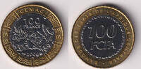 Zentralafrikanische Staaten 100 Francs central african republic, 100 francs, like scan -