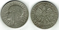 Polen 10 Zloty poland, 10 zlotych 1932 -