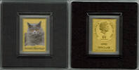 Tokelau 1 Dollar tokelau, British Shorthair, gold coin, 1/500 ounce. -