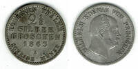 Preußen 2 1/2 Silbergroschen Preussen, Wilhelm I., Silbergroschen 1863 A -