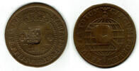 Brasilien 40 Reis (auf 20 Reis) brazil, 40 Reis on 20 Reis 1790 -
