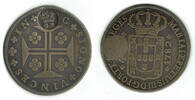 Portugal-Azoren 600 Reis Portugal - Azores, Luis I., 600 Reis on 400 Reis 1782, countermark crown -