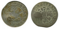 Schweiz - Schaffhausen 15 Kreuzer Schaffhausen, 15 Kreuzer 1657, with countermark -