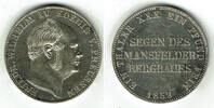 Preußen Taler (Vereinstaler) Friedrich Wilhelm IV., Ausbeutetaler 1859 A, Segen des Mansfelder Bergbaues -