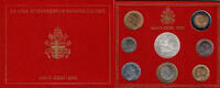 Vatikan 2880 Lire (8 Münzen) vatican coin set john paul II., with silver coin 2001 -