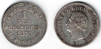 Sachsen 1 Neu-Groschen saxonia, 1 groschen 1870 B, Johann -