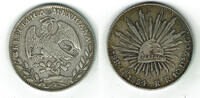 Mexiko - Gegenstempel China 8 Reales china, 8 Reales Mexiko 1884 RR silver coin, Guanajuato, chinese countermarks -
