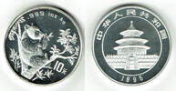 China 10 Yuan china silver panda 1995, 1 ounce, small branch, BU in capsule -