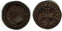 Portugal 250 Reis Portugal, pedro II., 250 Reis countermark on 1/2 Cruzado of John IV., rare -