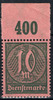 Deutsches Reich 10 Mark Deutsches Reich, Mi.-Nr. D 71 POR <i>Dienstmarken Wertziffern</i> -