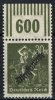 Deutsches Reich 30 Mark Mi.-Nr. D 76 WOR, 2\'9\'2 <i>Dienstmarken Teilauflagen der Freimarken Arbeiter</i> -