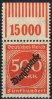 Deutsches Reich 500 Mark Mi.-Nr. D 81 WOR, 1\'11\'1, <i>Dienstmarken Teilauflage Ziffern im Kreis</i> -