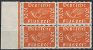 Deutsches Reich 10 Pfennig Mi.-Nr. D 111, Viererblock -