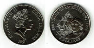 Cook Islands 5 Dollars Cook Islands, 5 Dollars 1991, 500 Years of America 1492-1992! -