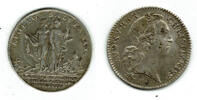 Frankreich Silber-Jeton France 1741 Louis XV, Académie Royale de Chirurgie -
